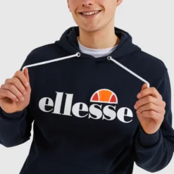 Ellesse Men's SL Gottero OH Hoody Navy -Ellesse 13183603 6964895135723973