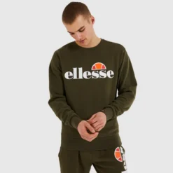 Ellesse Men's SL Succiso Sweatshirt Khaki