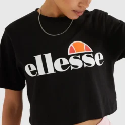 Ellesse Women's Alberta Cropped T-Shirt Black -Ellesse 13183799 1944893798655908