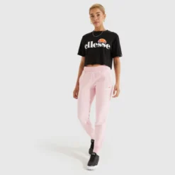 Ellesse Women's Alberta Cropped T-Shirt Black -Ellesse 13183799 9874893798601443