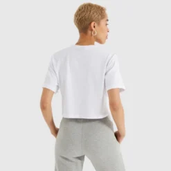 Ellesse Women's Alberta Cropped T-Shirt White -Ellesse 13183813 6264893798679737