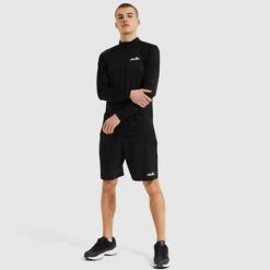 Ellesse Men's Bovaro 1/2 Zip Top Black