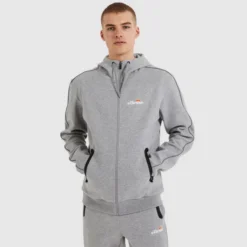 Ellesse Men's Ornari FZ Hoody Grey Marl -Ellesse 13184341 6444895132873775