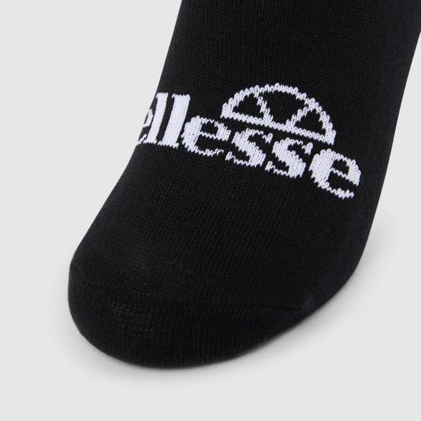 Ellesse Frimo 3 Pack No Show Socks Black 5 Ellesse Frimo 3 Pack No Show Socks Black - Image 3
