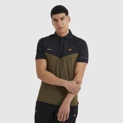 Ellesse Men's Insini Polo Shirt Khaki