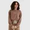 Ellesse Women's Popsy Cropped Sweatshirt Brown