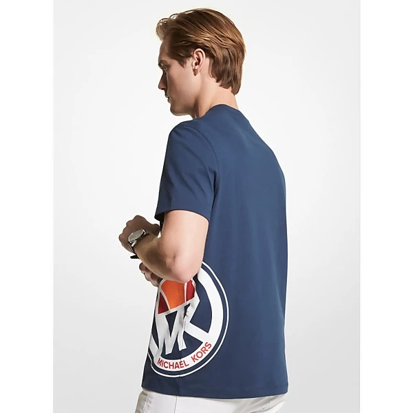 Men's MK X Ellesse Logo Cotton T-Shirt 4 Men's MK X Ellesse Logo Cotton T-Shirt - Image 2