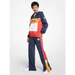 Women's MK X Ellesse Color-Block Cotton Blend Windbreaker 7 Women's MK X Ellesse Color-Block Cotton Blend Windbreaker -Ellesse 13810181 9034956311127576