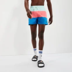 Ellesse Men's Vespore Swim Short Blue/Pink -Ellesse 13912299 4385032507008519