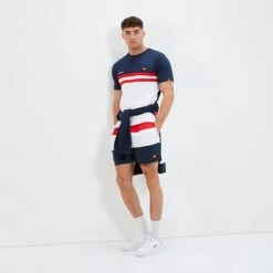 Ellesse Men's Cielo Swim Short Red/Navy/White