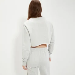 Ellesse Women's Canleo Crop Sweatshirt Light Grey Marl 10 Ellesse Women's Canleo Crop Sweatshirt Light Grey Marl -Ellesse 13916219 9325032511772756