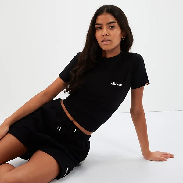 Ellesse Women's Chelu Crop T-Shirt Black 4 Ellesse Women's Chelu Crop T-Shirt Black - Image 2