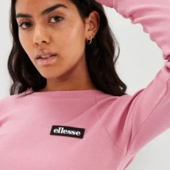 Ellesse Women's Linny Long Sleeve Crop T-shirt Pink 10 Ellesse Women's Linny Long Sleeve Crop T-shirt Pink -Ellesse 13916957 1695032511727198