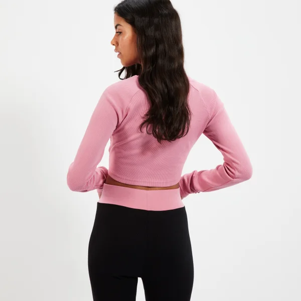 Ellesse Women's Linny Long Sleeve Crop T-shirt Pink 5 Ellesse Women's Linny Long Sleeve Crop T-shirt Pink - Image 3