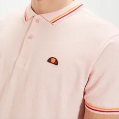 Ellesse Men's Rooks Polo Shirt Pink -Ellesse 13917894 1985032510719492