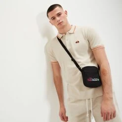 Ellesse Men's Rooks Polo Shirt Beige