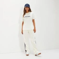 Ellesse Women's Tovo Oversized Tee Shirt Off White -Ellesse 13967449 1995047841605005