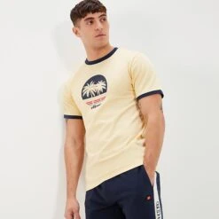 Ellesse Men's Darra Tee Light Yellow -Ellesse 13967534 9695049114831000