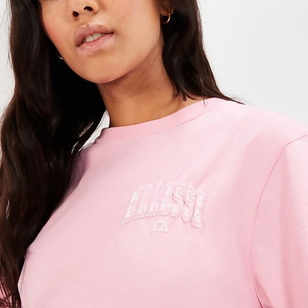 Ellesse Women's Guiditta Cropped Sweatshirt Pink 6 Ellesse Women's Guiditta Cropped Sweatshirt Pink - Image 4