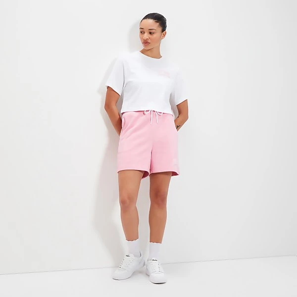 Ellesse Women's Beneventi Croppd T-Shirt White 4 Ellesse Women's Beneventi Croppd T-Shirt White - Image 2