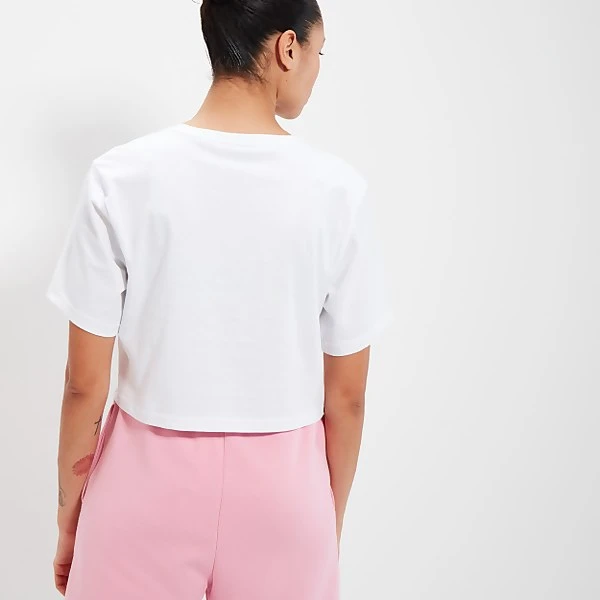 Ellesse Women's Beneventi Croppd T-Shirt White 5 Ellesse Women's Beneventi Croppd T-Shirt White - Image 3