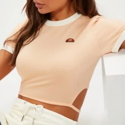 Ellesse Women's Chee Cropped T-Shirt Light Orange -Ellesse 13968997 6195049114947004