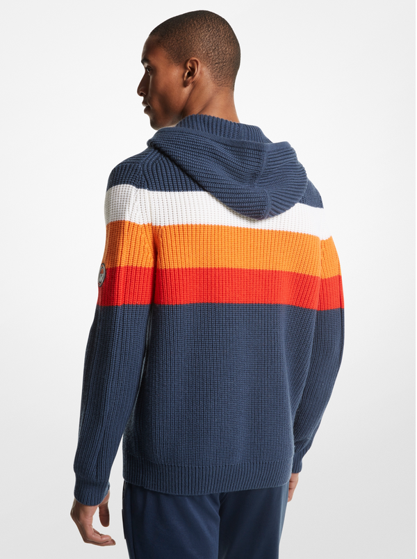 Men's MK X Ellesse Pullover Hoody Blue 4 Men's MK X Ellesse Pullover Hoody Blue - Image 2