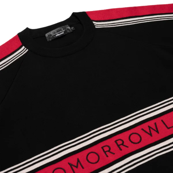 Men's Tomorrowland X Ellesse Knitted Sweatshirt Black 6 Men's Tomorrowland X Ellesse Knitted Sweatshirt Black - Image 4