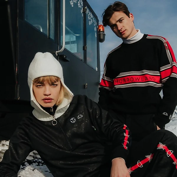 Men's Tomorrowland X Ellesse Knitted Sweatshirt Black 4 Men's Tomorrowland X Ellesse Knitted Sweatshirt Black - Image 2