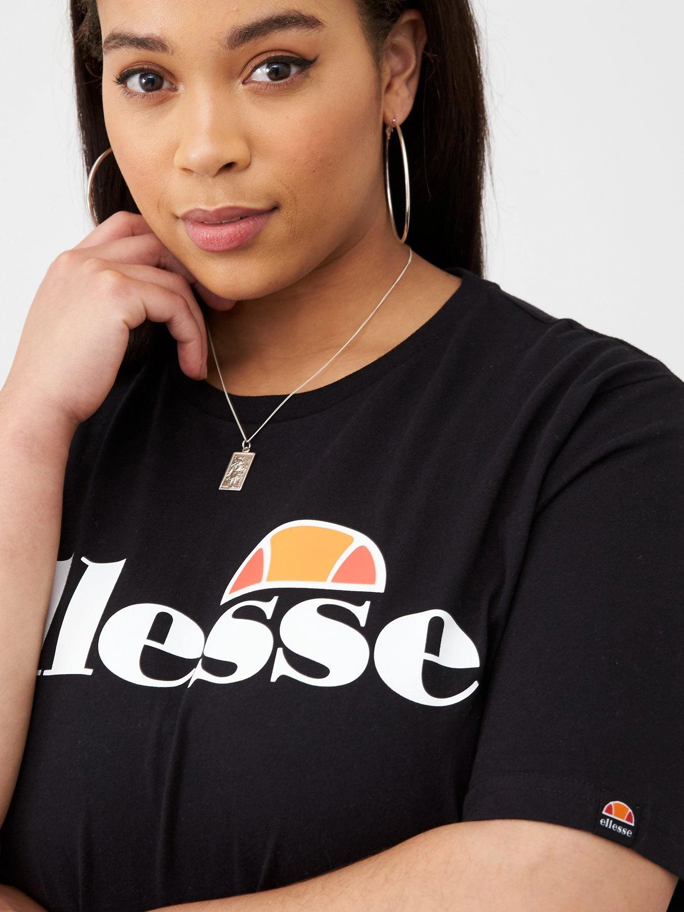 Ellesse Albany Tee Shirt Plus - Black 6 Ellesse Albany Tee Shirt Plus - Black - Image 4
