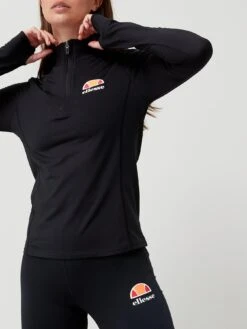 Ellesse Sofira 1/4 Zip Top - Black 