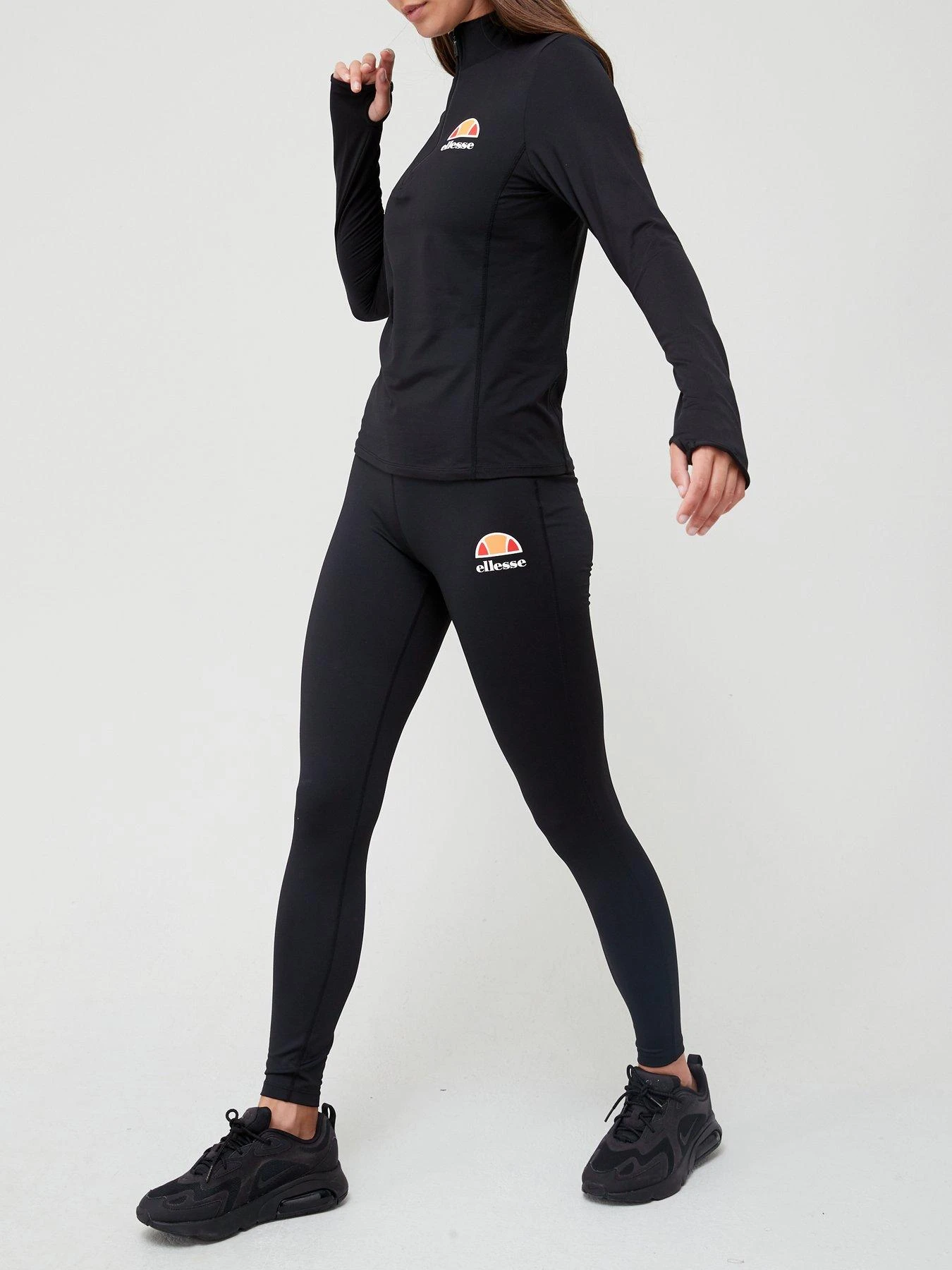 Ellesse Sofira 1/4 Zip Top - Black 5 Ellesse Sofira 1/4 Zip Top - Black - Image 3