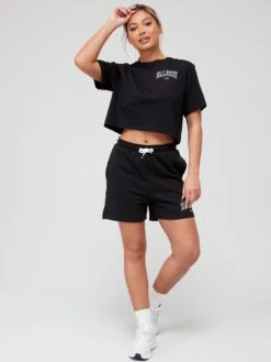 Ellesse Beneventi Cropped T-Shirt - Black 8 Ellesse Beneventi Cropped T-Shirt - Black -Ellesse VDGTA SQ3 0000000004 BLACK MDo