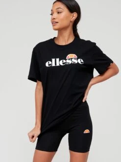 Ellesse Exclusive Tenuta Legging Shorts And Tee Set - Black