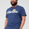 Ellesse Plus Size Prado Short Sleeve T-Shirt - Navy -Ellesse VE8G6 SQ1 0000000048 NAVY MDf