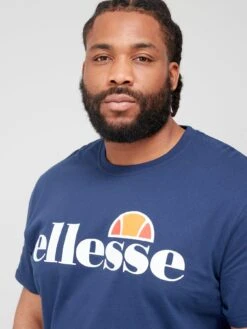 Ellesse Plus Size Prado Short Sleeve T-Shirt - Navy 11 Ellesse Plus Size Prado Short Sleeve T-Shirt - Navy -Ellesse VE8G6 SQ5 0000000048 NAVY MDd1