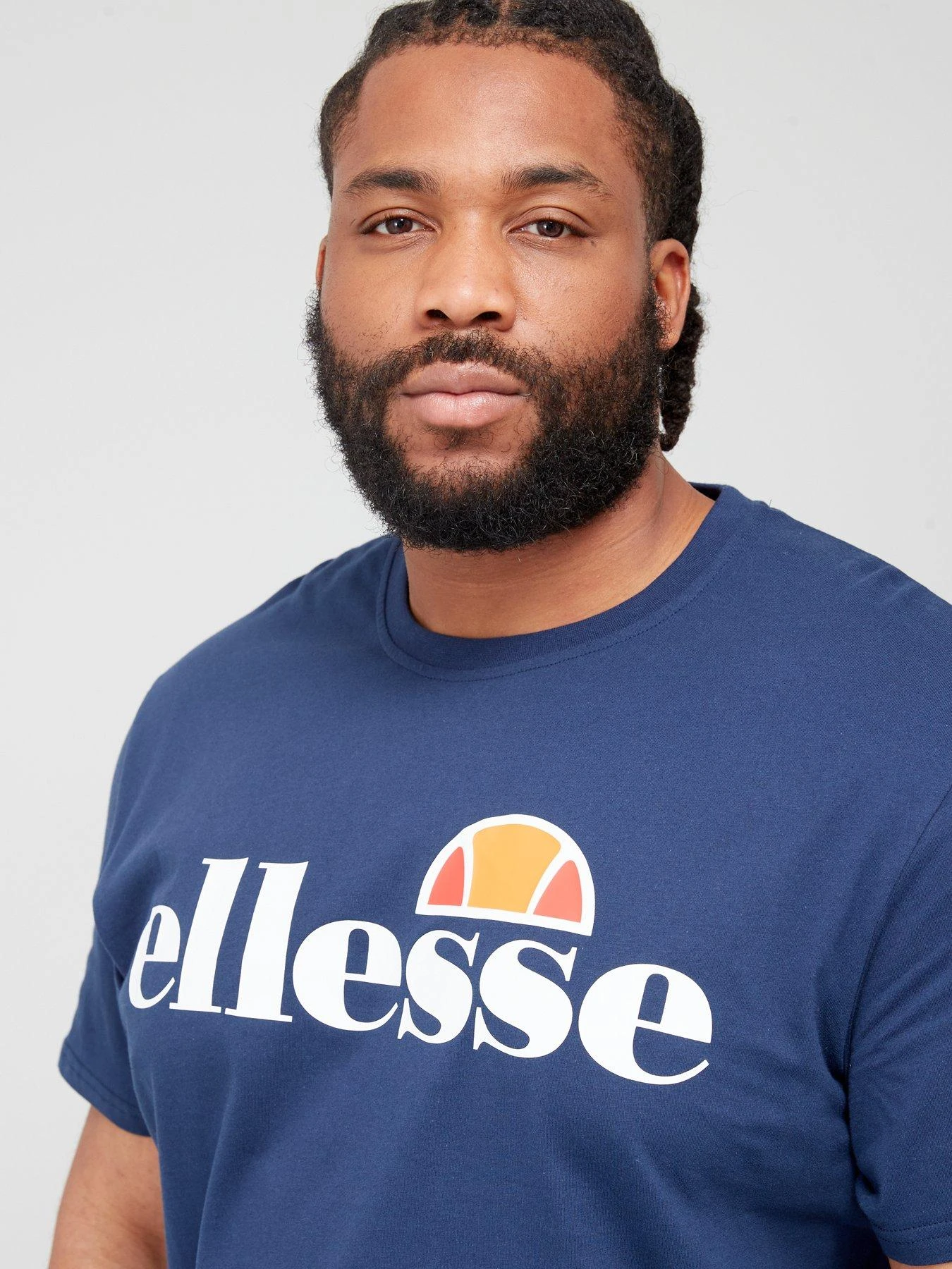 Ellesse Plus Size Prado Short Sleeve T-Shirt - Navy 7 Ellesse Plus Size Prado Short Sleeve T-Shirt - Navy - Image 5