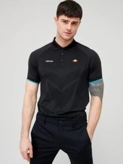 Ellesse Golf Alberto Polo Shirt - Black