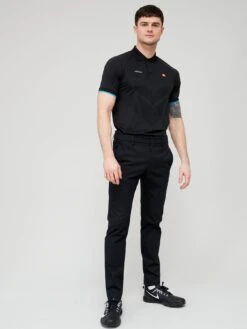 Ellesse Golf Alberto Polo Shirt - Black  -Ellesse VE8HR SQ3 0000000004 BLACK MDo