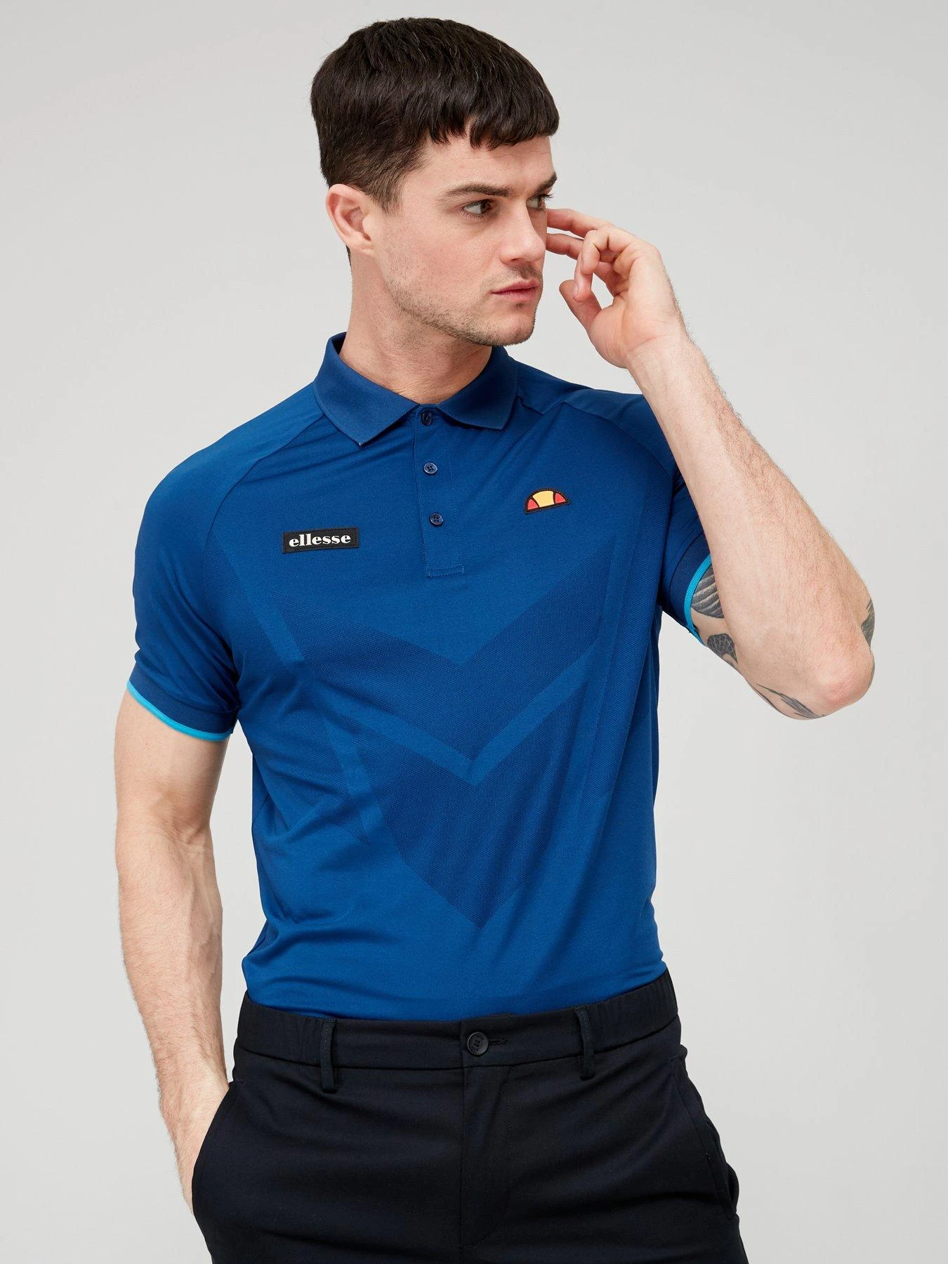 Ellesse Golf Alberto Polo Shirt - Navy 3 Ellesse Golf Alberto Polo Shirt - Navy