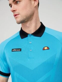 Ellesse Golf Alberto Polo Shirt - Blue 9 Ellesse Golf Alberto Polo Shirt - Blue -Ellesse VE8HT SQ4 0000000020 BLUE MDd