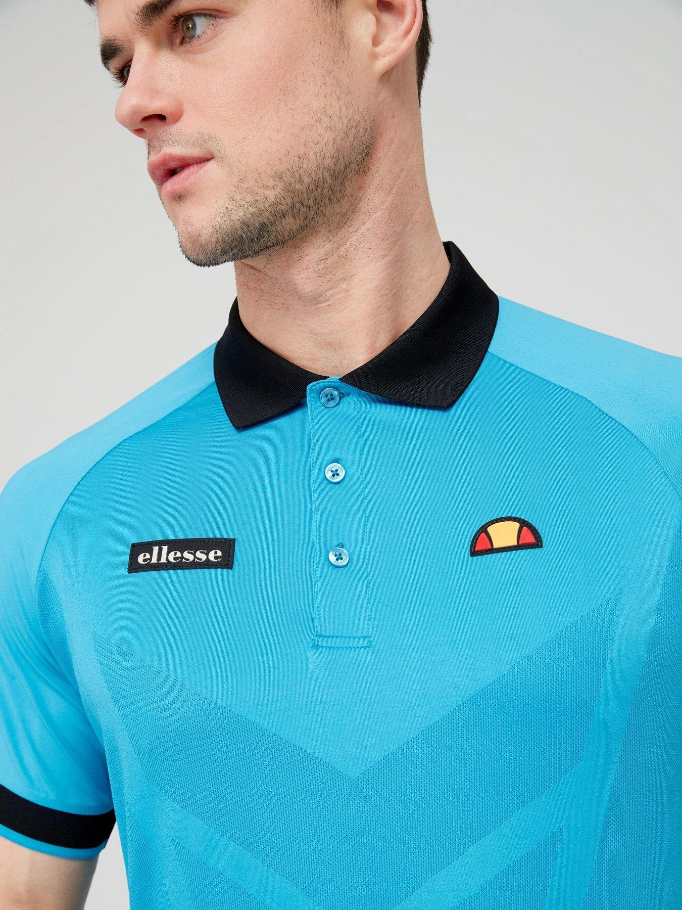 Ellesse Golf Alberto Polo Shirt - Blue 6 Ellesse Golf Alberto Polo Shirt - Blue - Image 4