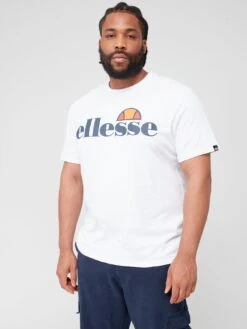 Ellesse Plus Size Prado Short Sleeve T-Shirt - White