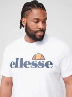 Ellesse Plus Size Prado Short Sleeve T-Shirt - White -Ellesse VE8IB SQ5 0000000013 WHITE MDd1