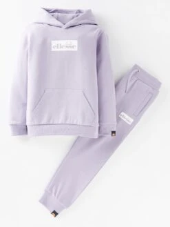 Ellesse Younger Girls Cercare Hoodie Tracksuit