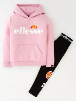 Ellesse Younger Girls Nuala Hoodie And Legging Set - Black